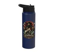 Blackbeard Edward Teach Queen Anne's Revenge Stainless Steel Insulated Water Bottle