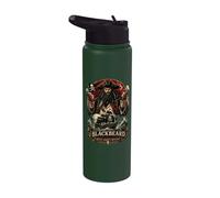 Blackbeard Edward Teach Queen Anne's Revenge Stainless Steel Insulated Water Bottle