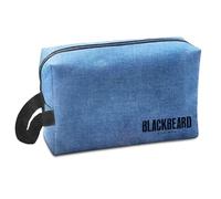 BLACKBEARD for Men - Shaving Kit, Travel Toiletry, Bathroom for Men, Zippered Blue Cloth, Shaving, Travel Bag for Toiletries, Lightweight and Rugged Hygiene - Sea Blue