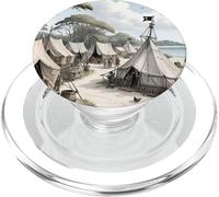 Blackbeard The Pirate Encampment - Teaches Hole PopSockets PopGrip for MagSafe