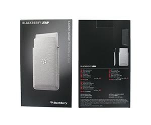 BlackBerry ACC-60115-002 Leather Case for Leap - White