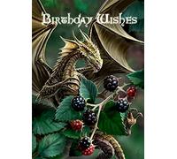 blackberry dragon birthday card anne stokes