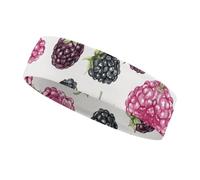 BlackBerry Fruit Pattern Workout Headband for Men and Women Moisture Wicking Headband for Tennis, Basketball, Running, Gym Outdoor Sports Sweatband