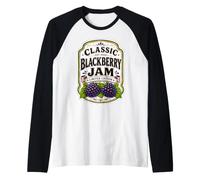 BlackBerry Jam Halloween Costume Lazy Fun BlackBerry Raglan Baseball Tee