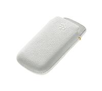 BlackBerry Smartphone Leather Pouch Case for BlackBerry 8520/9300/9700/9780 - White