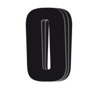 Blackbird 3PCS 16 x 7.5 PVC Numbers Black