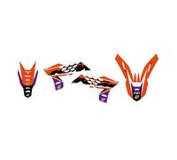 BLACKBIRD Motocross Enduro Cross Graphic Stickers Kit Decals Compatible with KTM Exc/Exc f 2008-2011 - Sx/Sxf 2007-2010 Graphic Set