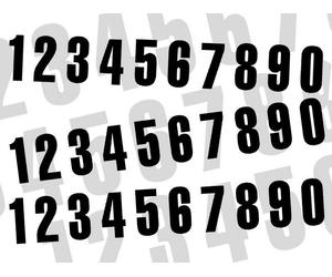 Blackbird Race Number 2 16x7,5cm Black, black