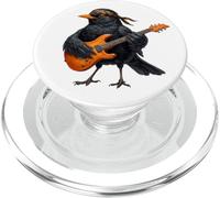 Blackbird with Guitar Birdlover Birdwatcher Biologist Bird PopSockets PopGrip for MagSafe