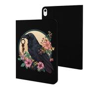 Blackbird With Key Crow Case Compatible for iPad 10代 (10.9in) Tablet Cases Stand Protective Cover with Sleep/Wake