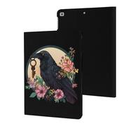 Blackbird With Key Crow Case Compatible for ipad 2017/2018/Air1/Air2 (9.7in) Tablet Cases Stand Protective Cover with Sleep/Wake