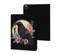 Blackbird With Key Crow Case Compatible for iPad Pro 2020/2021/2022 (12.9in) Tablet Cases Stand Protective Cover with Sleep/Wake