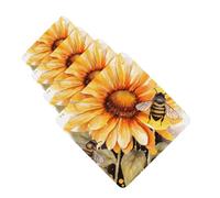Blackboard Bees Sunflowers Car Air Freshener Cards Set of 4 Pieces Long Lasting Hanging Scented Cards Auto Aromatherapy Tablets Personalized Car Fresheners Gifts for Men Women - Lavender Scent
