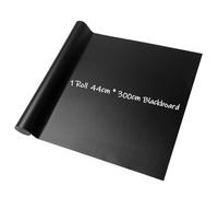 Blackboard Chalk Board Wall Sticker Wrapping Paper 17.3" x 118.1" Home School Office Self Adhesive Large Black Wallpaper Contact Paper Magic Sheet Sticky Roll for Wall Paint Planner Menu Chalkboard