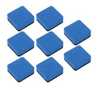 Blackboard Erasers -Foam, Magnets and Felt Cloth Whiteboard Cleaner - Easy to Grip Wave Design Dry Eraser-Perfect for Students, Office,Home Use (Dark Blue,8pcs)
