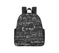 Blackboard Inscribed Scientific Formulas Calculations Physics Backpacking Backpack 12.40x5.12x14.17inch Purse Backpack Multipurpose Casual Backpacks for Teens Business Travel School,Office