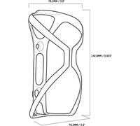 Blackburn Cinch Carbon Bottle Cage One Size Gloss Red