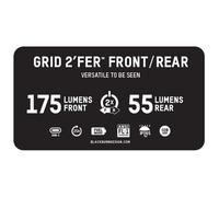 Blackburn Grid2´fer Front Light Clear 175 Lumens