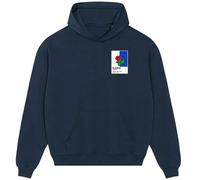Blackburn Rovers Classic Football Shirt Colours Frame Men's Hoodie - Navy / 3XL