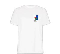 Blackburn Rovers Classic Football Shirt Colours Frame Men's T-Shirt - White / 3XL