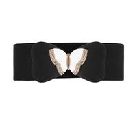 BlackButterfly 3 Inch Elastic Butterfly Waist Belt (Black, XXL)