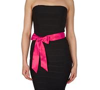 BlackButterfly Double-Sided Satin Sash, Hot Pink, 10W / 250L
