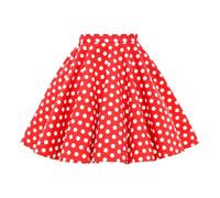 BlackButterfly Girls Polka Dot Skirt, Red Polka Dot, 11-12 Years