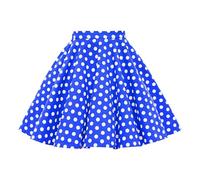 BlackButterfly Girls Polka Dot Skirt, Royal Blue Polka Dot, 3-4 Years