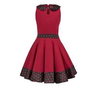 BlackButterfly Girls Zoey Polka Dot Dress, Red, 3-4 Years