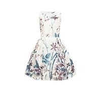 BlackButterfly Kids 'Kira' Vintage 50's Childrens Girls Dress (Ivory, 7-8 Years)
