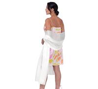 BlackButterfly Metallic Sparkle Bridal Wedding Party Evening Shawl Pashmina Wrap (White, One Size)