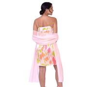 BlackButterfly Satin Silky Bridal Wedding Party Evening Shawl Pashmina Wrap (Baby Pink, One Size)
