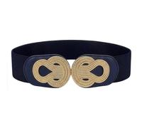 BlackButterfly Vintage Interlock Buckle Belt, Midnight Blue, M