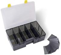 Blackcat Black Cat Tackle Keeper D15 Deep 35cm x 22cm x 10cm, Yellow/Grey, 15