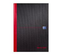 Blackcolors Oxford Black N' Red, A4 Notebook Hardcover, Casebound, Lined, 384 Page, 1 Notebook