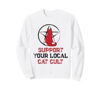 Blackcraft Cult Devil Worship - Support your local cat cult Sweatshirt