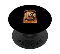Blackcraft Grim Reaper Diaries Funny Dark Humor Joke Retro PopSockets Adhesive PopGrip