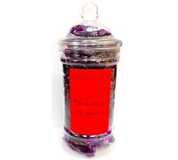 Blackcurrant and Liquorice Hard Boiled Sweets Gift Jar by Dolci Di Lechlade Classic British Retro Traditional Sweet Shop Candy
