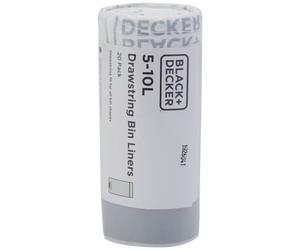 BLACKDECKER BXBB0005E 510L Drawstring Bin Liners 20 Pack
