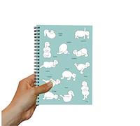 BlackDogCreations.co.uk A5 Yoga Bunnies Spiral Notebook