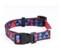BlackDoggy Waterproof & Odor-Resistant Dog Collar, Heavy-Duty D-Ring & Adjustable Fit, Pet Collar for Small, Medium and Large Dogs (Large, Blue and Red)