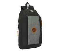 BLACKFIT8 OLD SCHOOL - Mini Backpack for Daily Use, Ideal for Children of Different Ages, Comfortable and Versatile, Quality and Resistance, 22 x 10 x 39 cm, black/grey, M, Casual