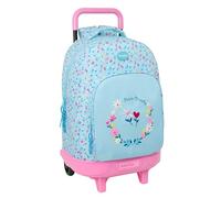 Safta Compact Extraible Simple Blackfit8 Petals 33l Wheeled Backpack Blue Kids