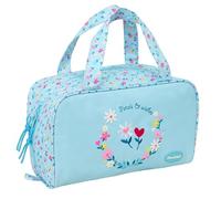 BLACKFIT8 Petals Rectangular Toiletry Bag with Handle, Children's Toiletry Bag, Adaptable to Trolley, Ideal for Children from 5 to 14 Years, Comfortable and Versatile, Quality and Resistance, 31 x 14