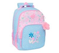 BLACKFIT8 SMILE - Children's School Backpack, Ideal for Children of Different Ages, Comfortable and Versatile, Quality and Resistance, 32 x 15 x 42 cm, Light Blue/Light Pink, M, Casual
