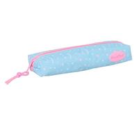 BLACKFIT8 SMILE - Rectangular Children's Pencil Case, Children's Pencil Case, Ideal for School Age Children, Comfortable and Versatile, Quality and Resistance, 22 x 7 x 40 cm, Light Blue/Light Pink, M