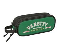 BLACKFIT8 Varsity - Double Child's Pencil Case, Children's Pencil Case, Ideal for School Age Children, Comfortable and Versatile, Quality and Resistance, 21 x 6 x 8 cm