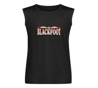 Blackfoot Pop Rock Band Men's Sleeveless T-Shirt Black Graphic Unisex Vests Top Tee Shirt M