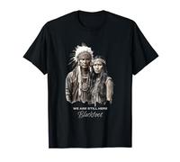 Blackfoot Tribe We Are Here Native Indian Warrior Couple T-Shirt
