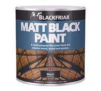 Blackfriar BF0520001D1 Matt Black Paint for Interior Wood & Metal, 1 Litre